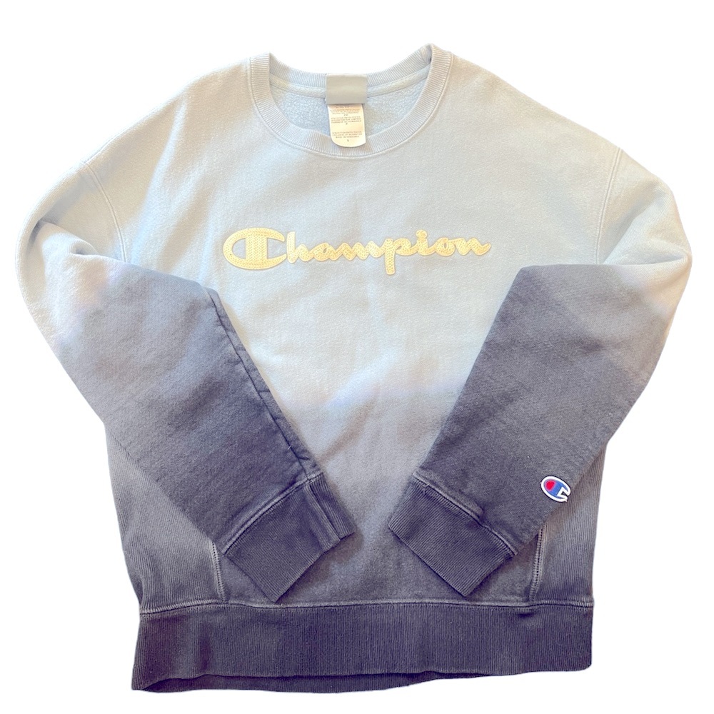 Champion crew neck / sweater / sweatshirt / Ombré Size S